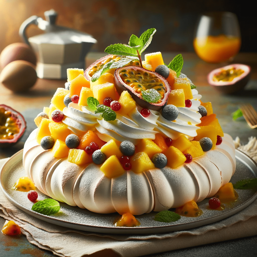 foto de pavlova receta venezolana