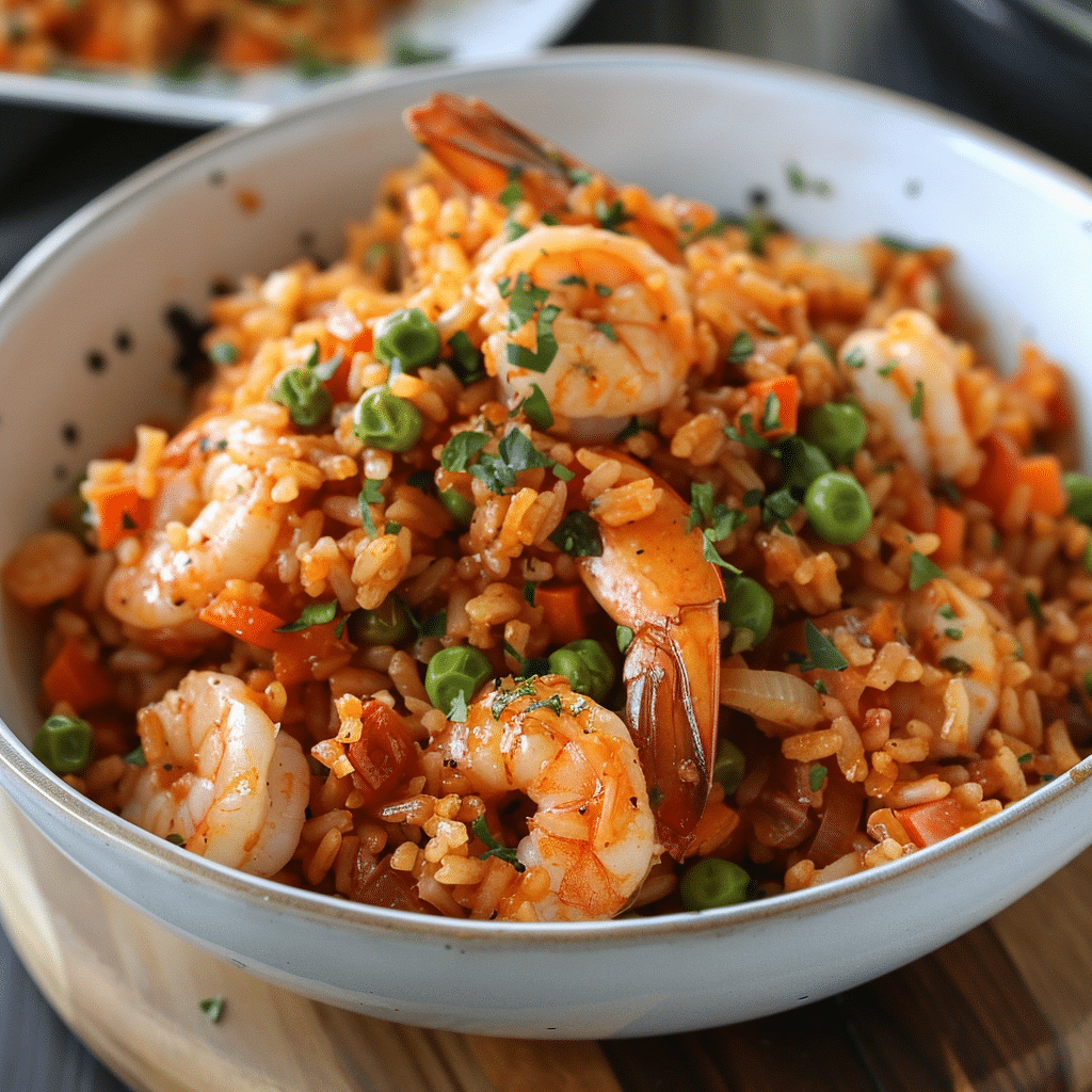 Arroz con Camarones Receta Cubana