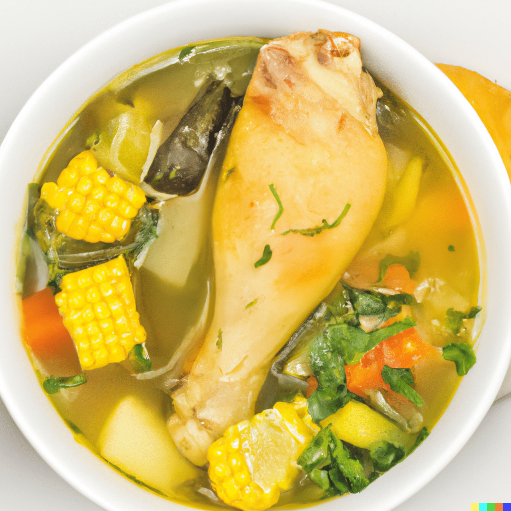 Caldo de Pollo Receta de la Abuela