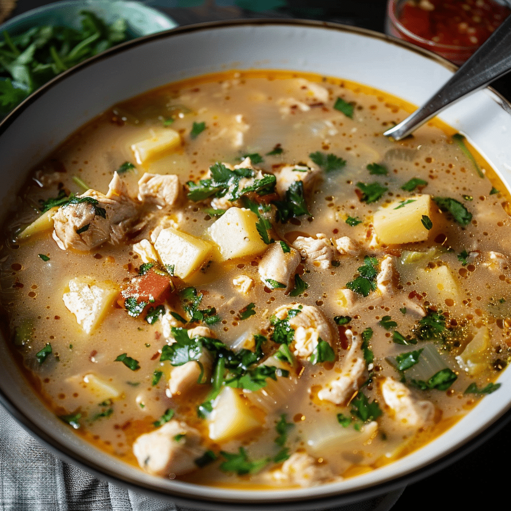 Chupe de Pollo Receta
