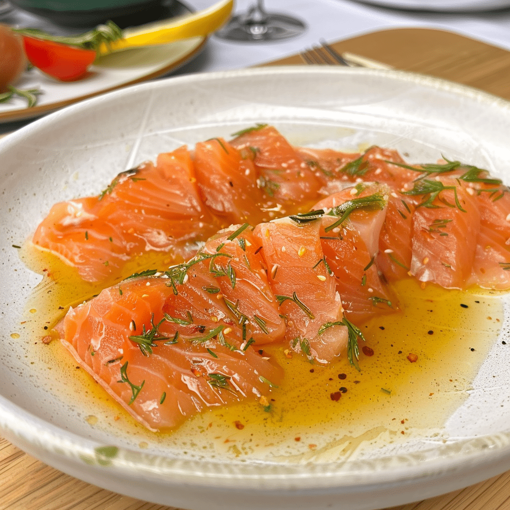 Carpaccio de Salmón Receta Original