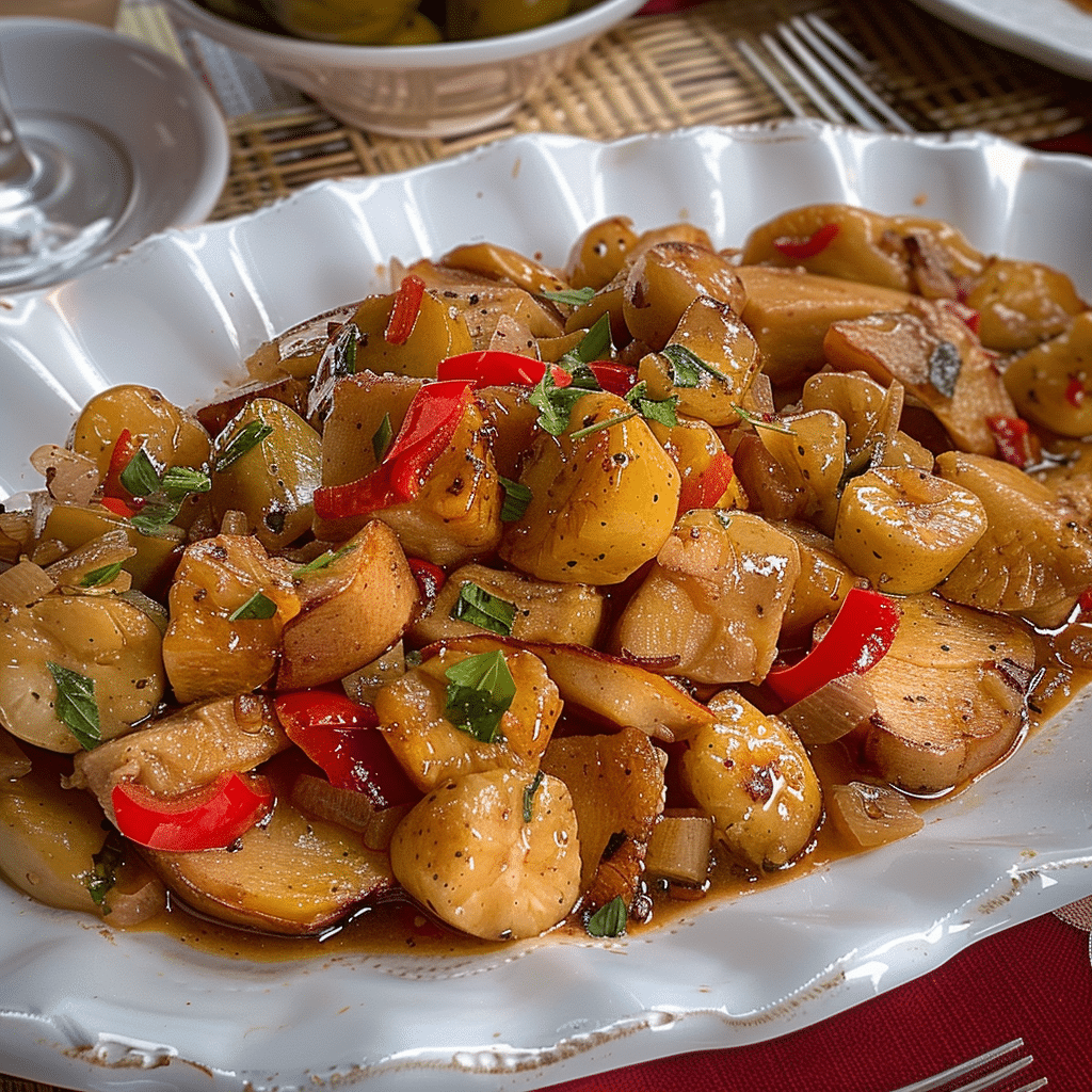 Guineos en Escabeche Receta Boricua