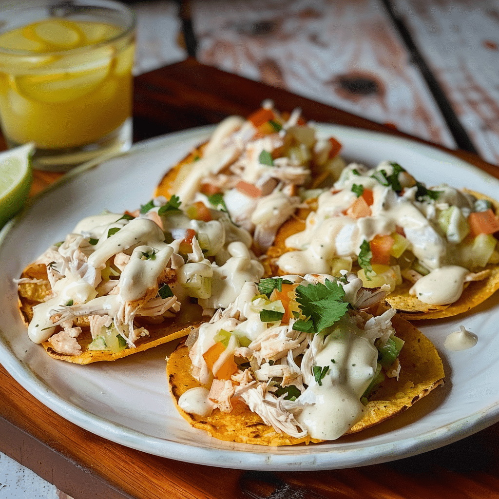 Tostadas de Pollo con Mayonesa Receta