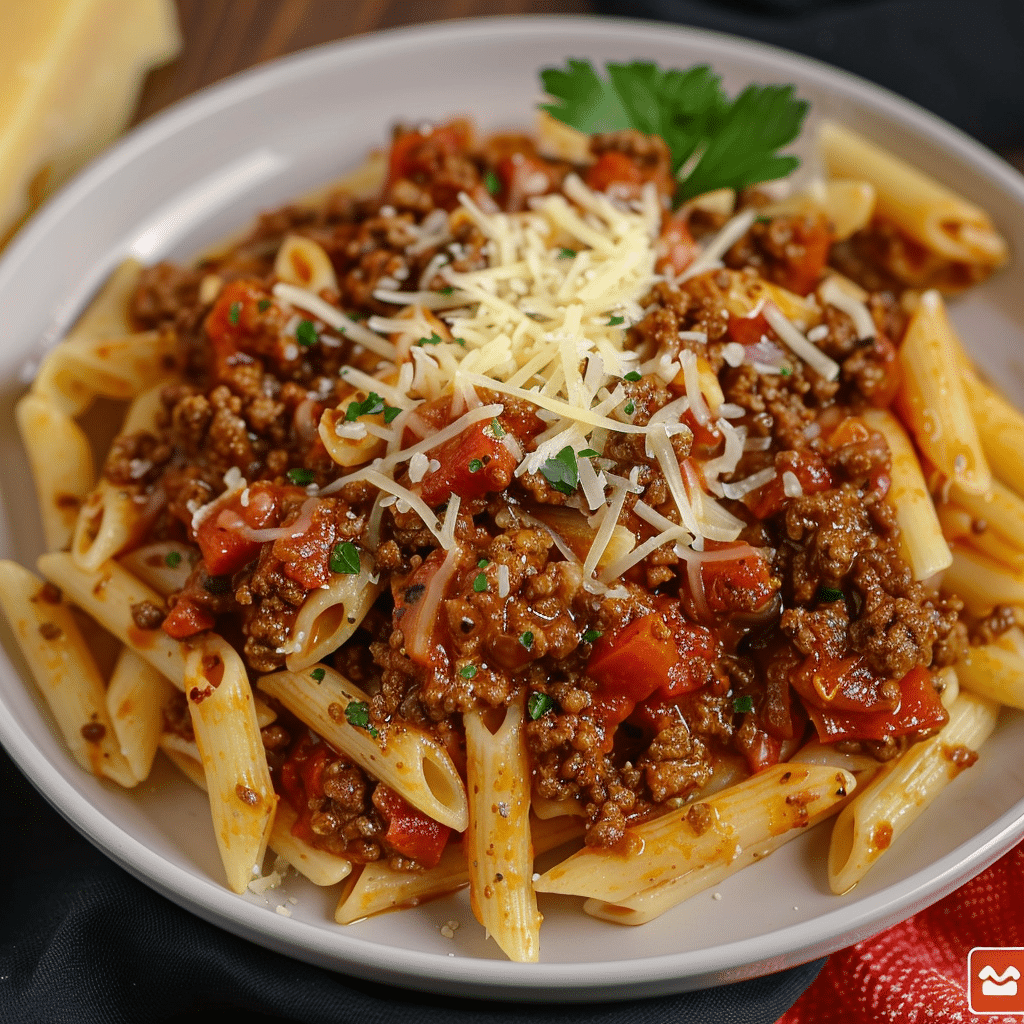 Receta de Pasta con Carne Molida