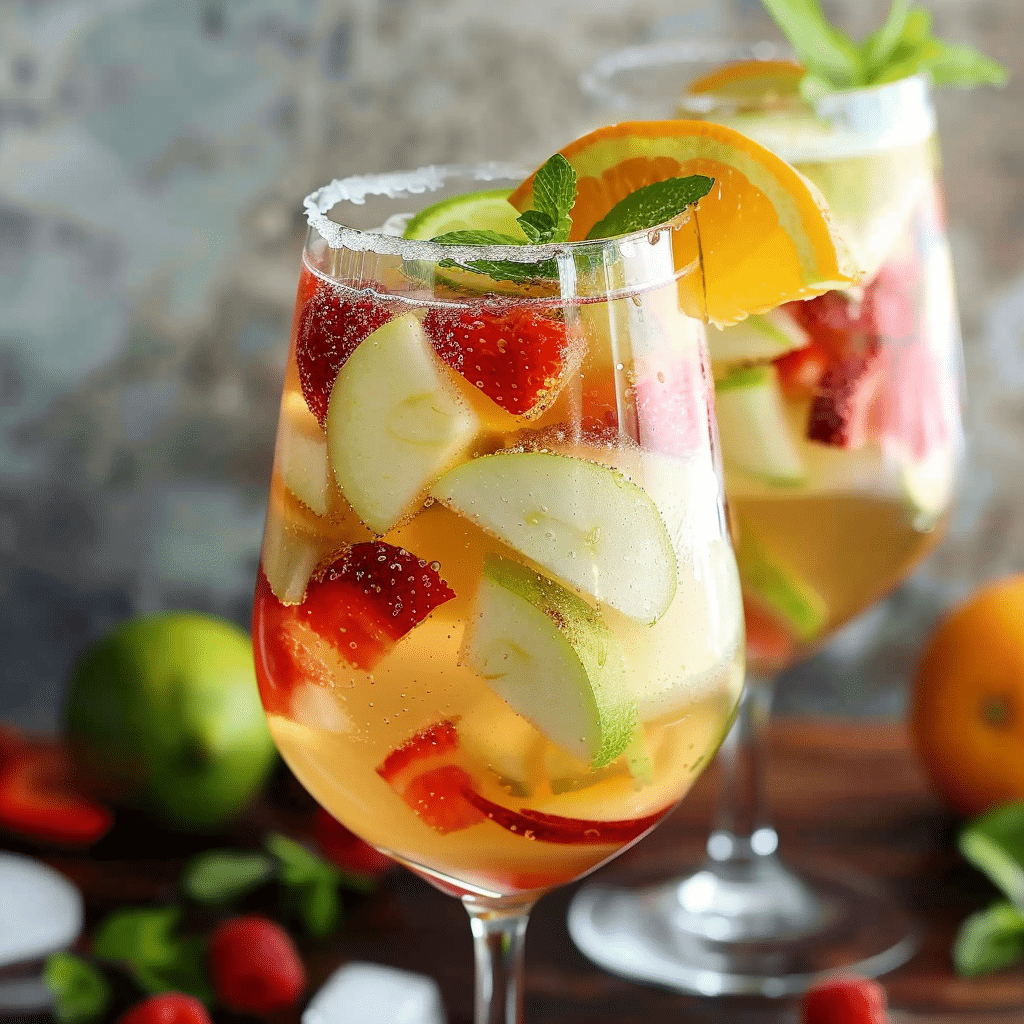 Una refrescante sangría blanca para disfrutar en familia, receta de Chef Goya