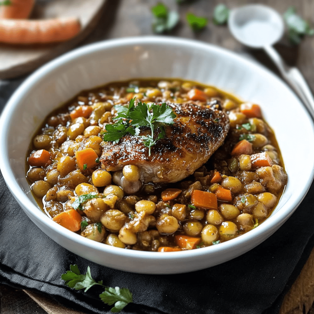 Un plato de lentejas listo para acompañar en tus almuerzos, receta de Chef Goya.