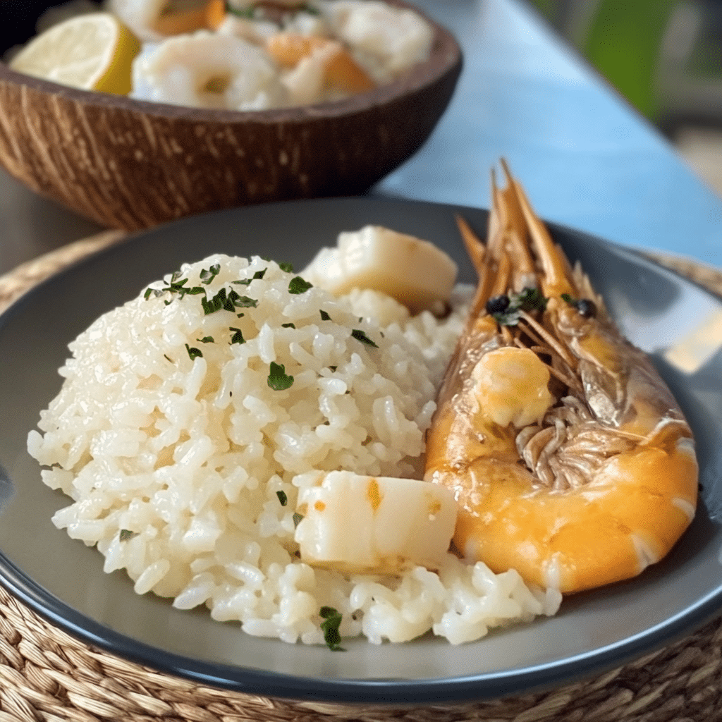Un plato de arroz de coco, ideal para disfrutar con un plato de mariscos, receta de Chef Goya.