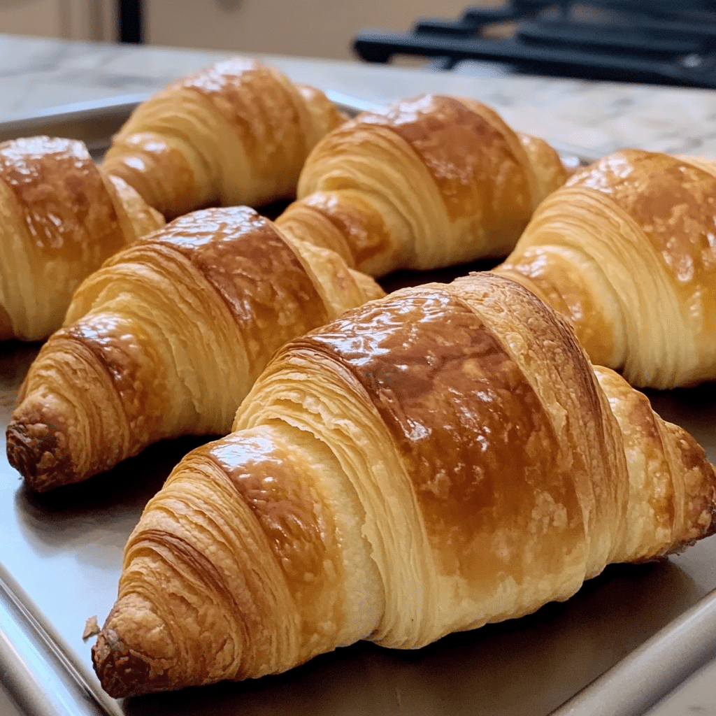 Un plato con croissant, si tienes ganas de hacer esta receta en casa, receta de Chef Goya.