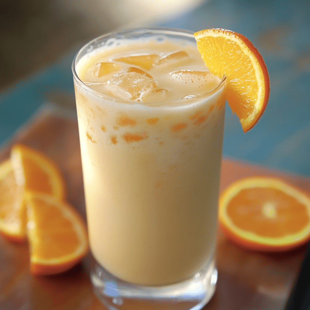 Un vaso con morir soñando, si deseas algo dulce y cremoso, receta de Chef Goya.