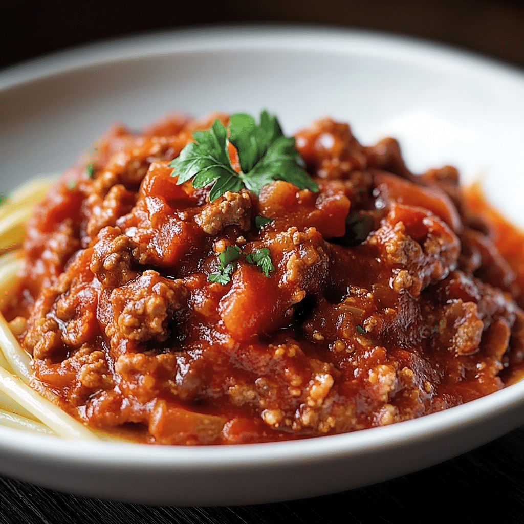 Receta Salsa a la Bolognesa