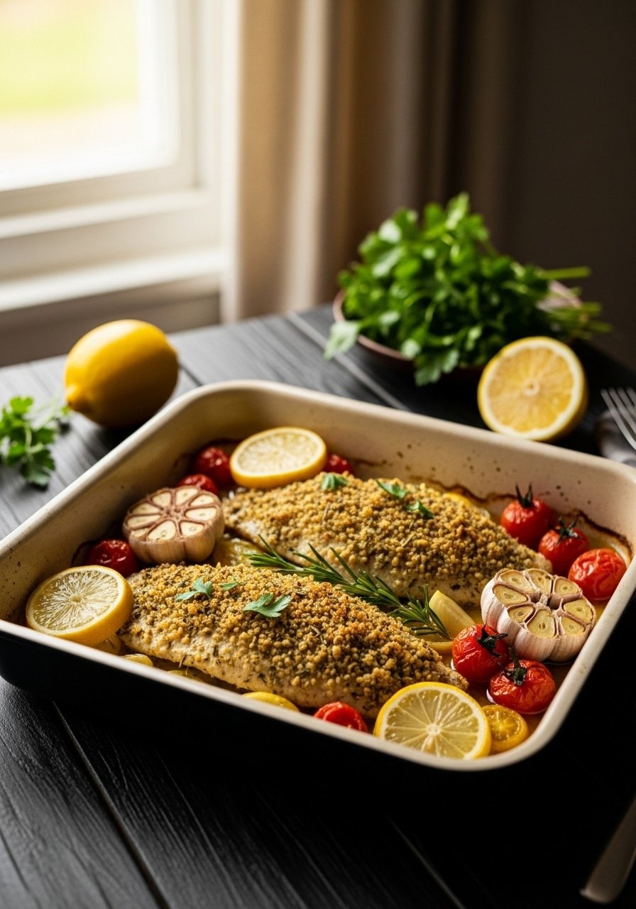 Tilapia al Horno: Receta Latina con Adobo de Ajo y Limón