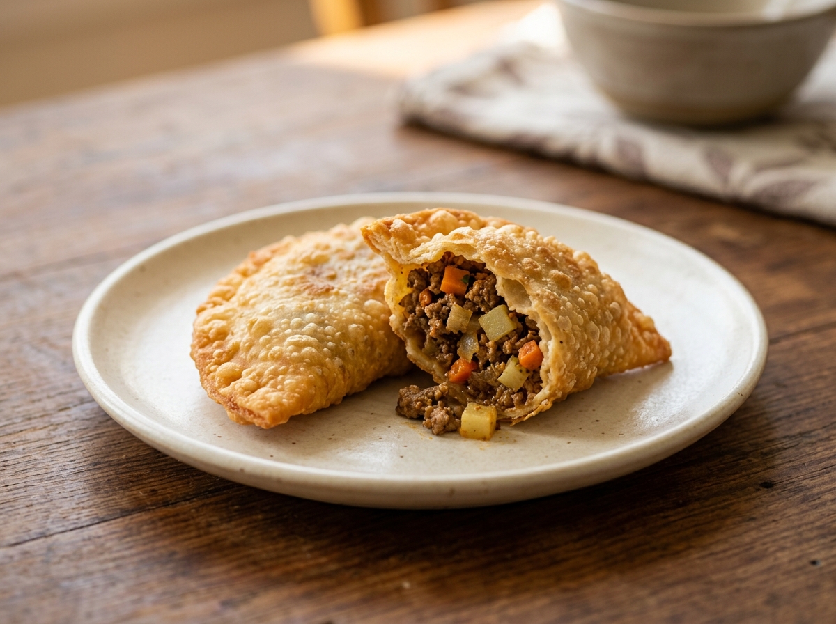 Pastelitos de harina hondureños, empanadas de masa de trigo fritas y crujientes