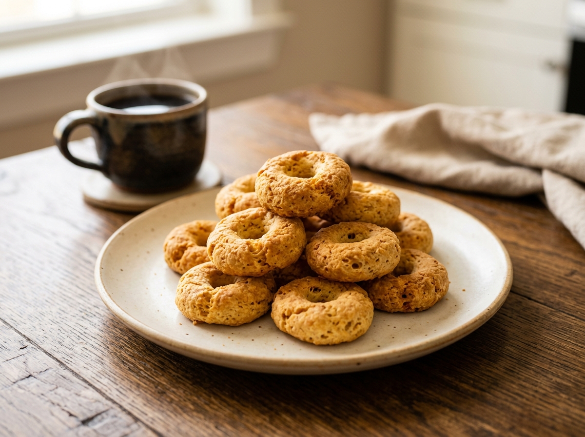 Rosquillas hondureñas de masa de maíz y queso seco, horneadas y crujientes