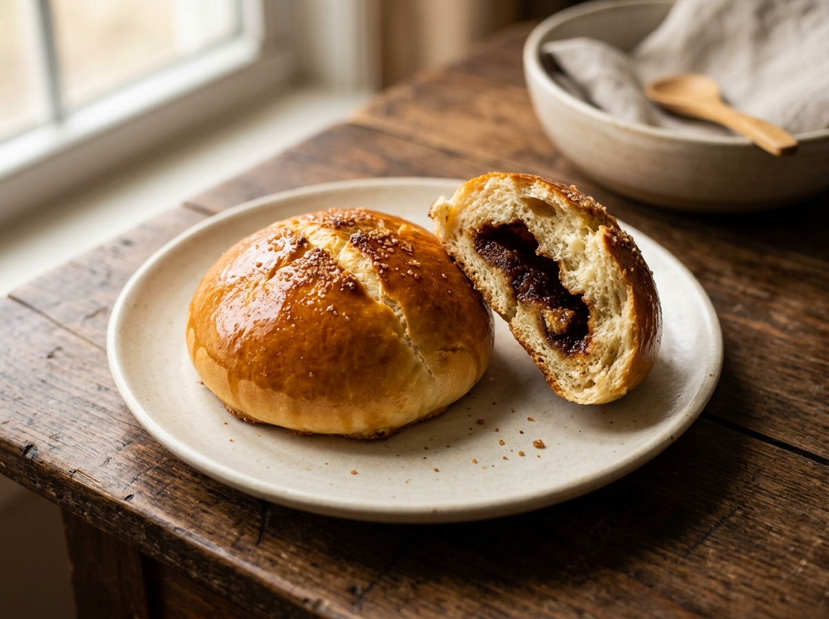Semitas hondureñas: pan dulce dorado relleno de panela con canela
