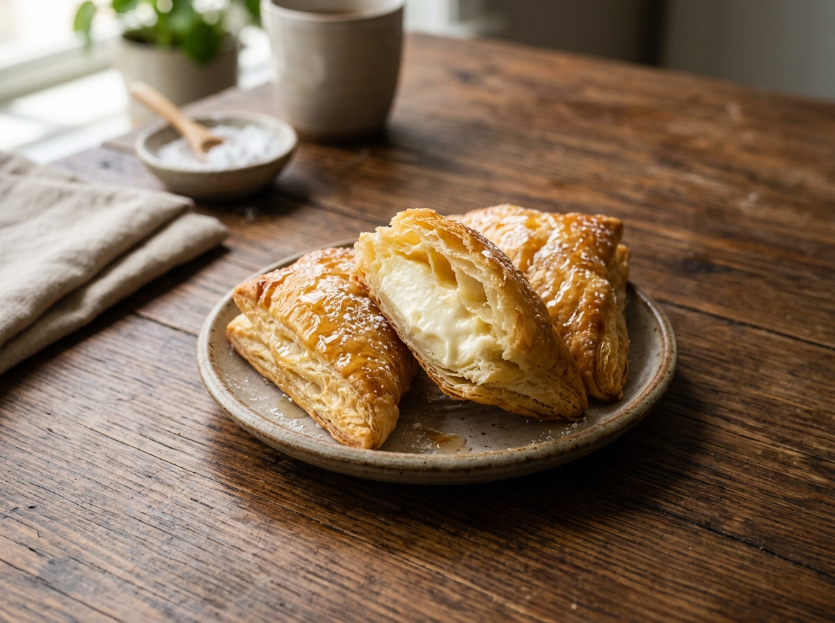 Quesitos puertorriqueños de hojaldre rellenos de queso